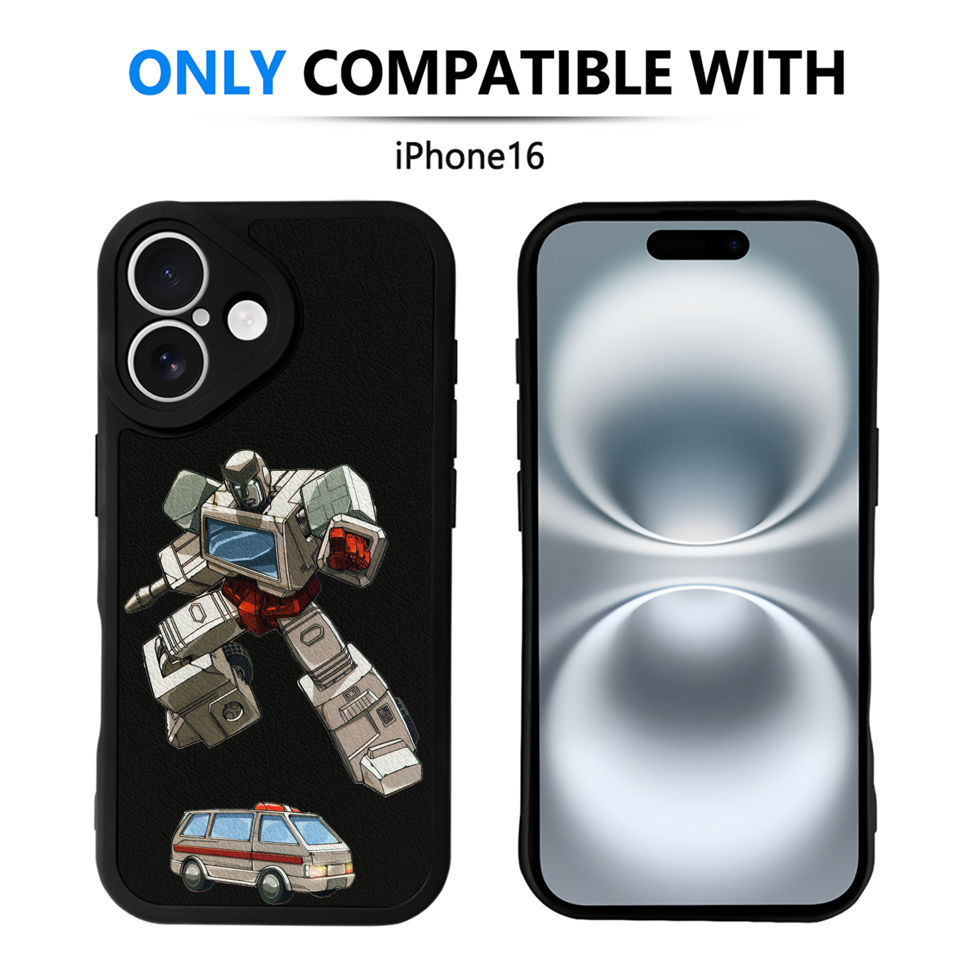 （画像用）  【iPhone 16シリーズ対応】シリコンスマホケース（レザー調） 材質：シリコン